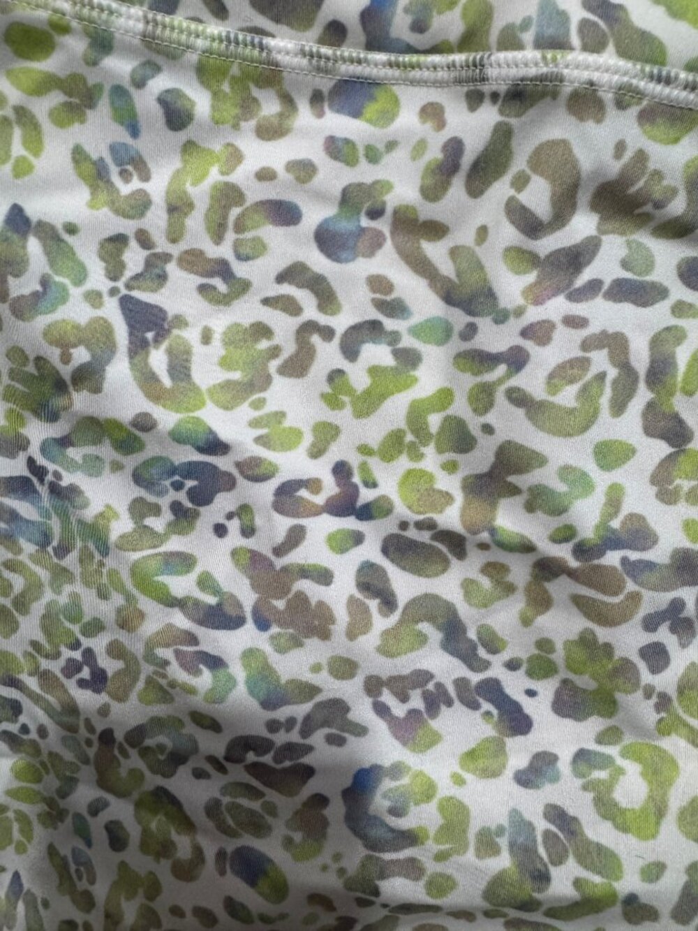 Fabletics Green Leopard Bike Shorts - Picture 2 of 3